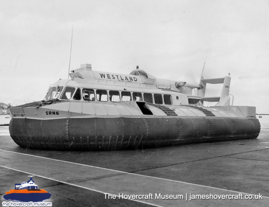 SRN6 with Westland -  (credit: The Hovercraft Museum Trust).